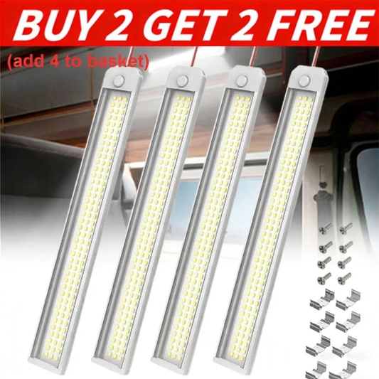 12V 144 LED Interior Strip Light Bar for Car, RV, Van, Caravan, Boat & Bus