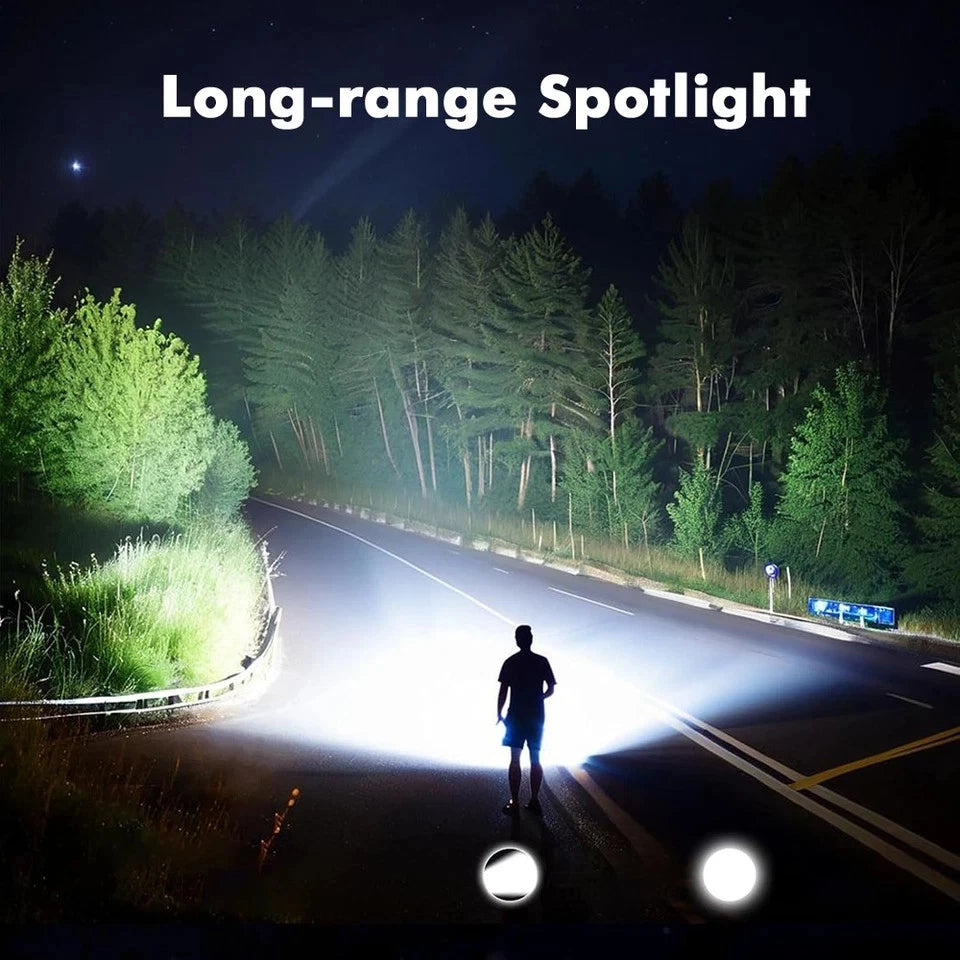 Portable Mini LED Flashlight – Magnetic Rechargeable USB Pocket Torch Work Light