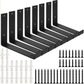 8 Pack Rustic Heavy Duty Shelf Brackets | Industrial Scaffold Board Wall Brackets
