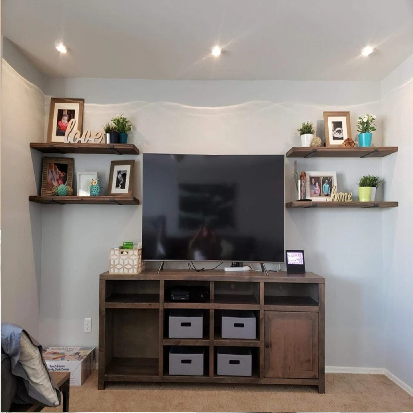 8 Pack Rustic Heavy Duty Shelf Brackets | Industrial Scaffold Board Wall Brackets