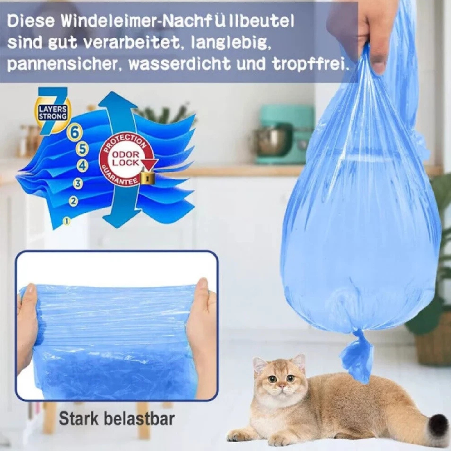 45-Pack Disposable Nappy Refills | Compatible with Angelcare & Tommee Tippee Twist & Click