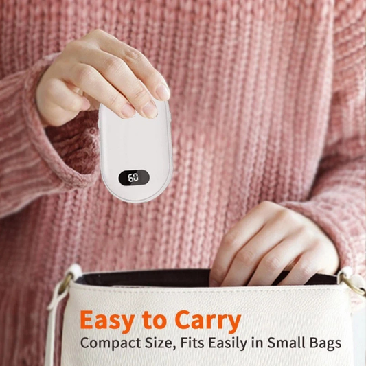 2 Pack Rechargeable Hand Warmers | 6000mAh, Long-Lasting 20H Heat, Electric