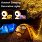 10M Portable Camping String Lights | Retractable USB Rechargeable Waterproof Lamps