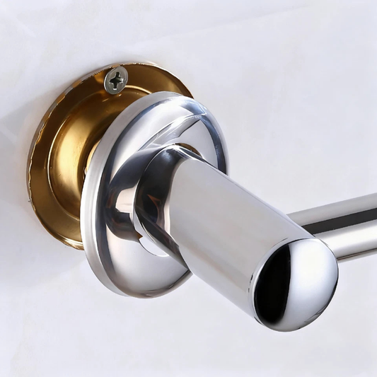 60cm Single Towel Rail Wall Mounted Holder for Bathroom & Kitchen – Chrome Finish