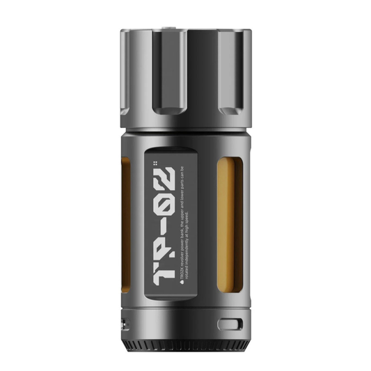 Trozk Spinning Revolver Cylinder Power Bank – 5000mAh Portable Charger (Gray)