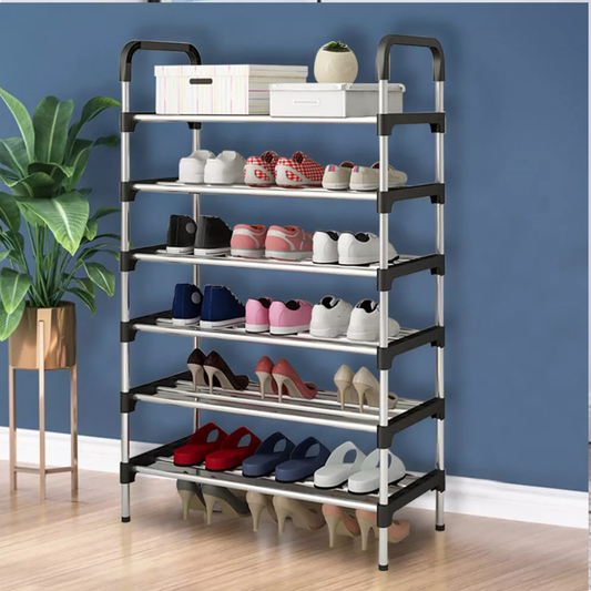Heavy Duty 6-Tier Shoe Rack Storage Organiser – Holds Up to 24 Pairs