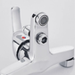 Luxury Chrome Bath Shower Mixer Tap with Handheld Shower Set