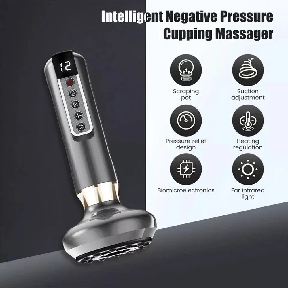 Electric Cupping Therapy Set Suction Cup Body Anti-Cellulite Scraping Massage